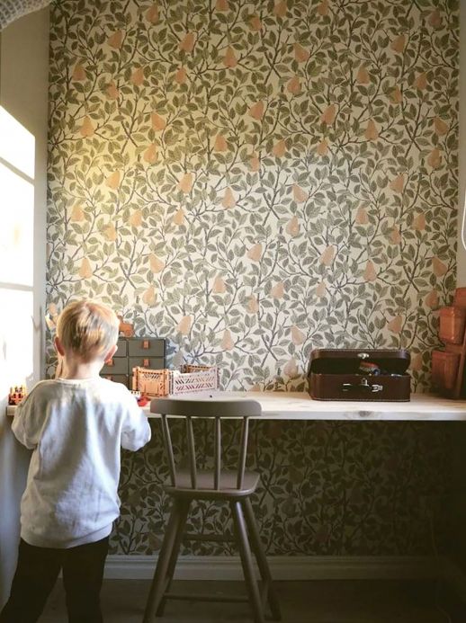 Vintage Wallpaper Wallpaper Estelle cream Room View