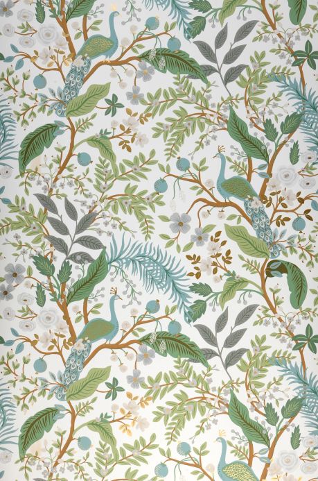 Peel and stick Wallpaper Self-adhesive wallpaper Peacock Tree white Roll Width