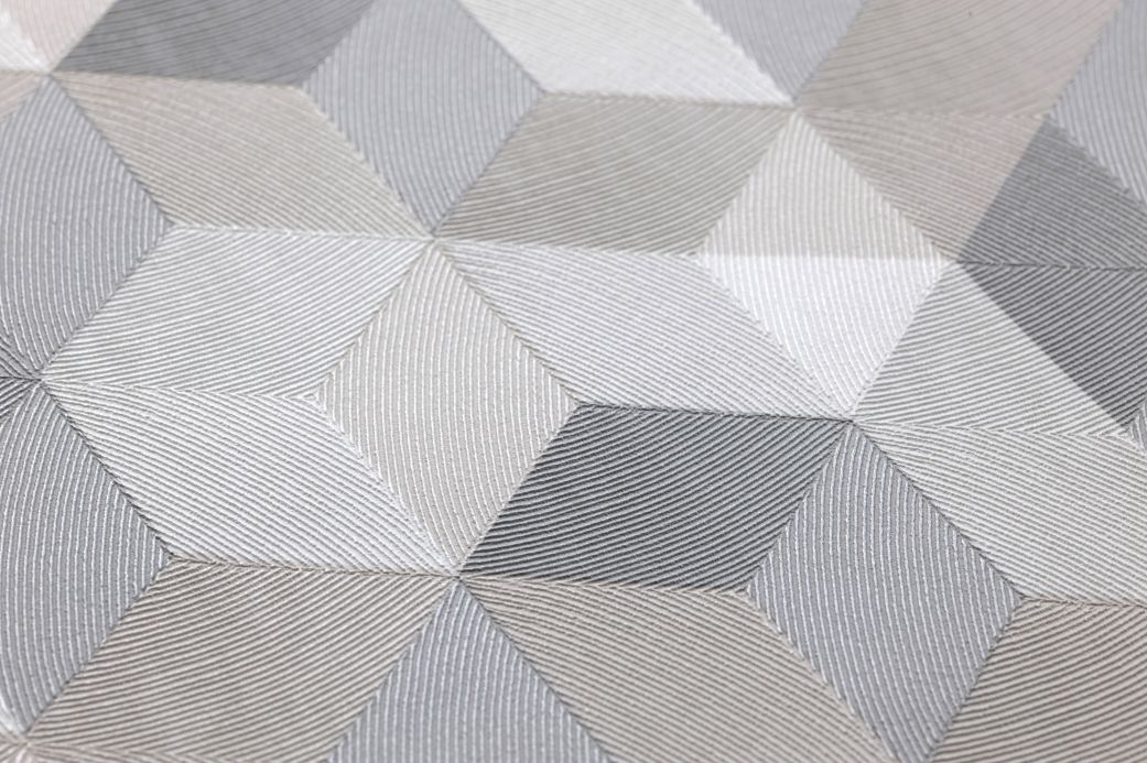 Geometric Wallpaper Wallpaper Arcus grey Detail View