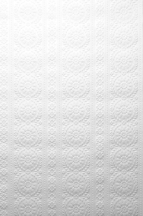 Designers Papel de parede Townsend branco Largura do rolo