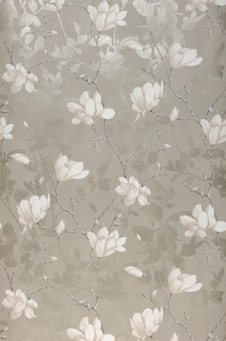 Floral Wallpaper Wallpaper Clarence grey Roll Width