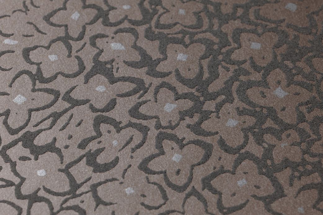 Archiv Wallpaper Stopela grey brown Detail View