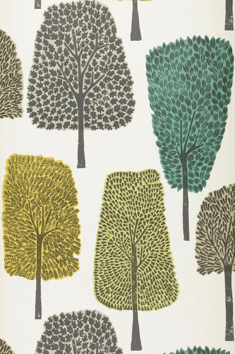 Forest and Tree Wallpaper Wallpaper Davila green Roll Width
