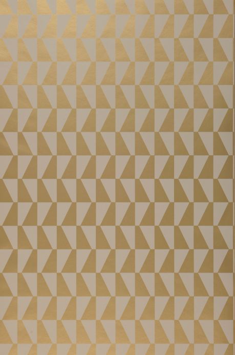 Geometric Wallpaper Wallpaper Balder pearl gold Roll Width