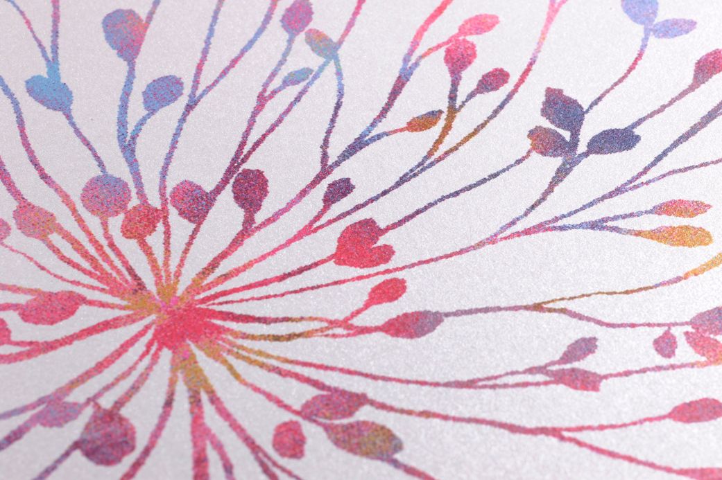Florale Tapeten Tapete Sophia Weiss Detailansicht