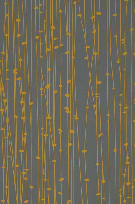 Streifentapeten Tapete Matisse Goldgelb A4-Ausschnitt