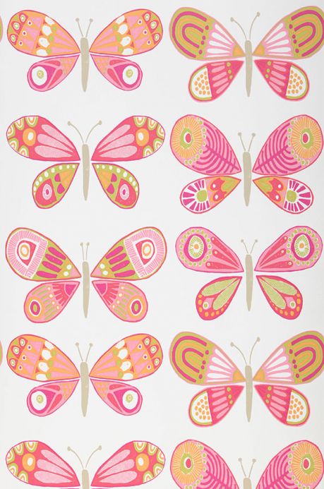 Archiv Tapete Fantasy Butterflies Rosa Bahnbreite