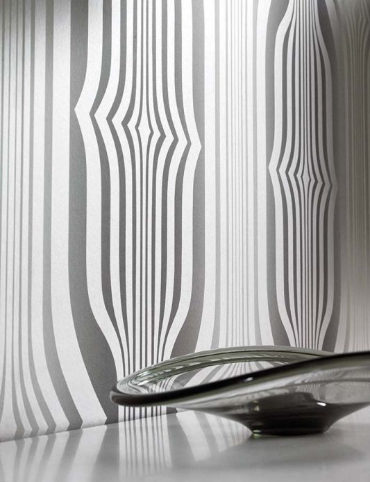 Archiv Papel pintado Mandulis gris platino Ver habitación