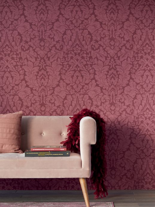 Red Wallpaper Wallpaper Lumina wine red Room View