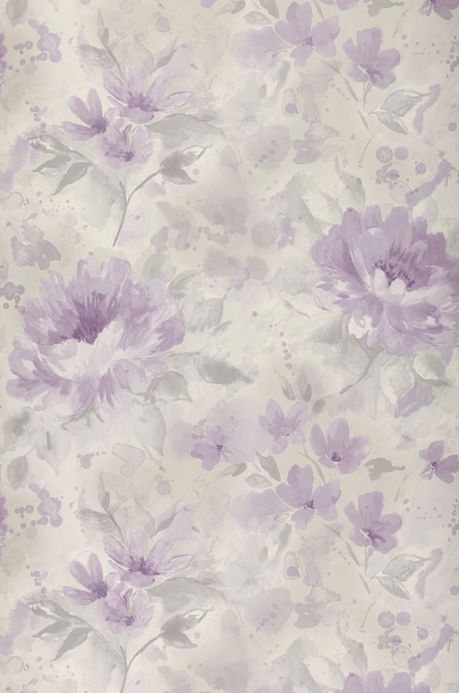 Archiv Papel pintado Charlaise violeta pastel Ancho rollo
