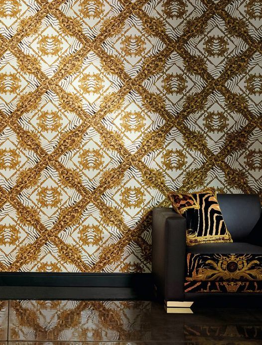 Versace Wallpaper Wallpaper Vincenza brown tones Room View