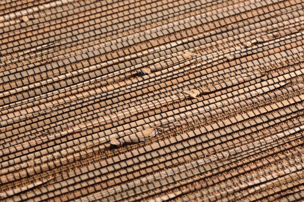 Brown Wallpaper Wallpaper Grass on Roll 09 ochre Detail View