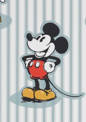 Mickey Mouse Hellpastelltürkis Muster