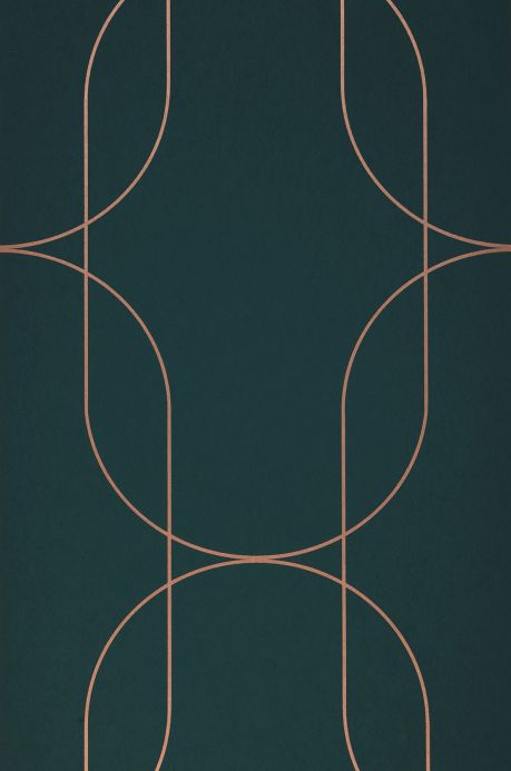 Geometric Wallpaper Wallpaper Palazzo pine green Roll Width