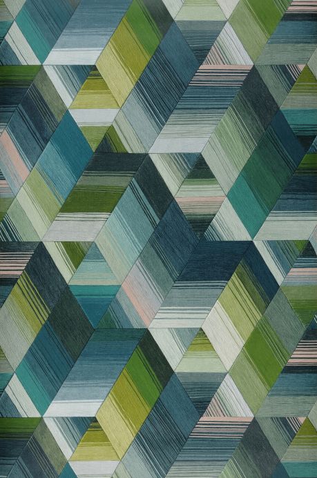 Geometric Wallpaper Wallpaper Nikita mint turquoise Roll Width