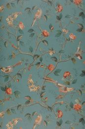 Wallpaper Floribunda turquoise