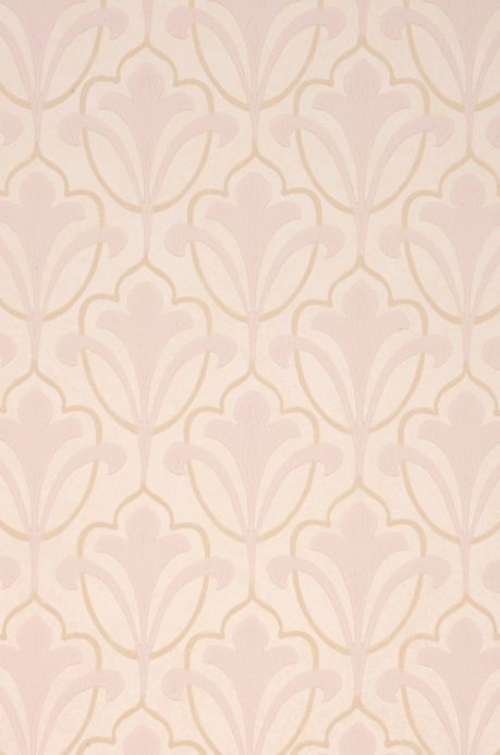 Art Nouveau Wallpaper Wallpaper Cassia pale pink A4 Detail