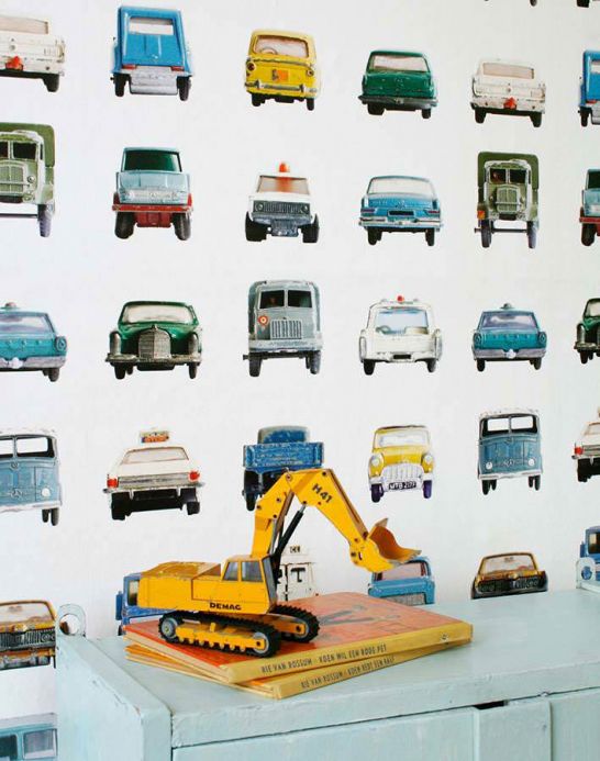 Studio Ditte Wallpaper Wallpaper Cars blue Room View