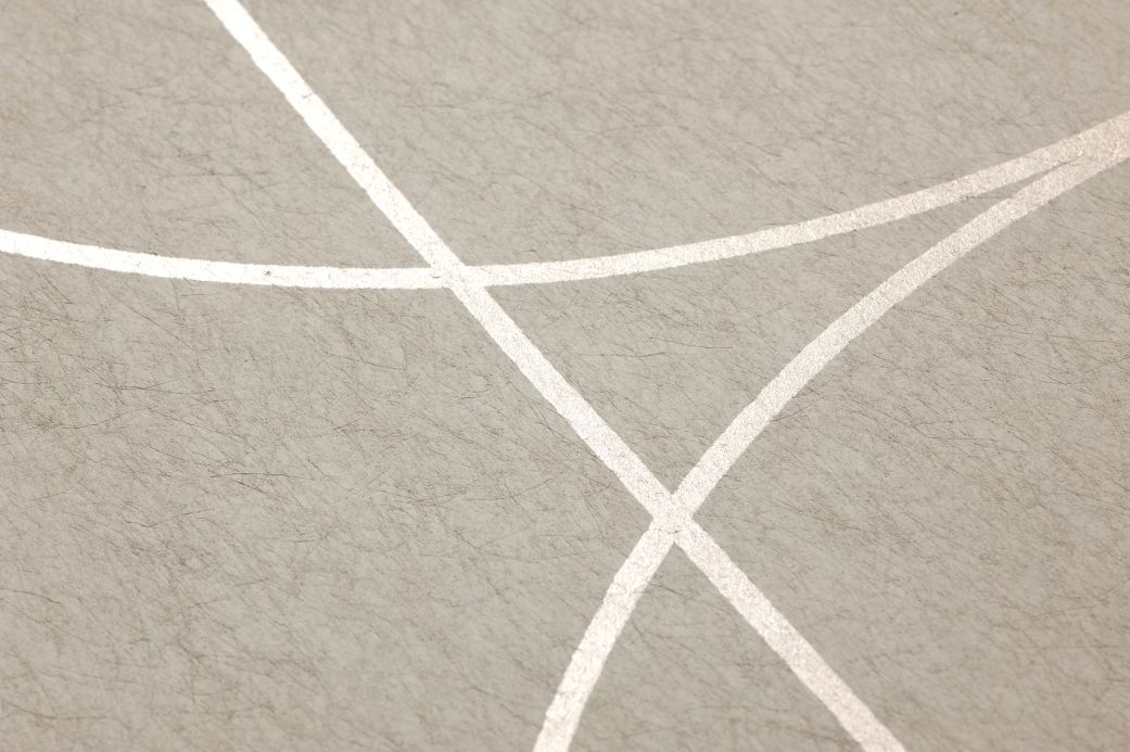 Carta da parati geometrica Carta da parati Palazzo grigio silice Visuale dettaglio