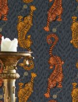 Papel pintado de tigres y leopardos