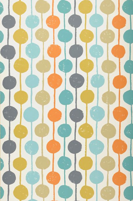 Wallpaper patterns Wallpaper Almeda orange Roll Width