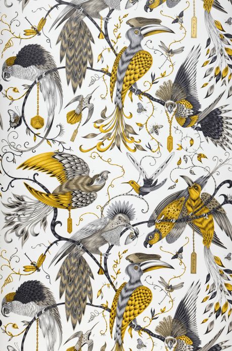 Animal Wallpaper Wallpaper Audubon yellow Roll Width
