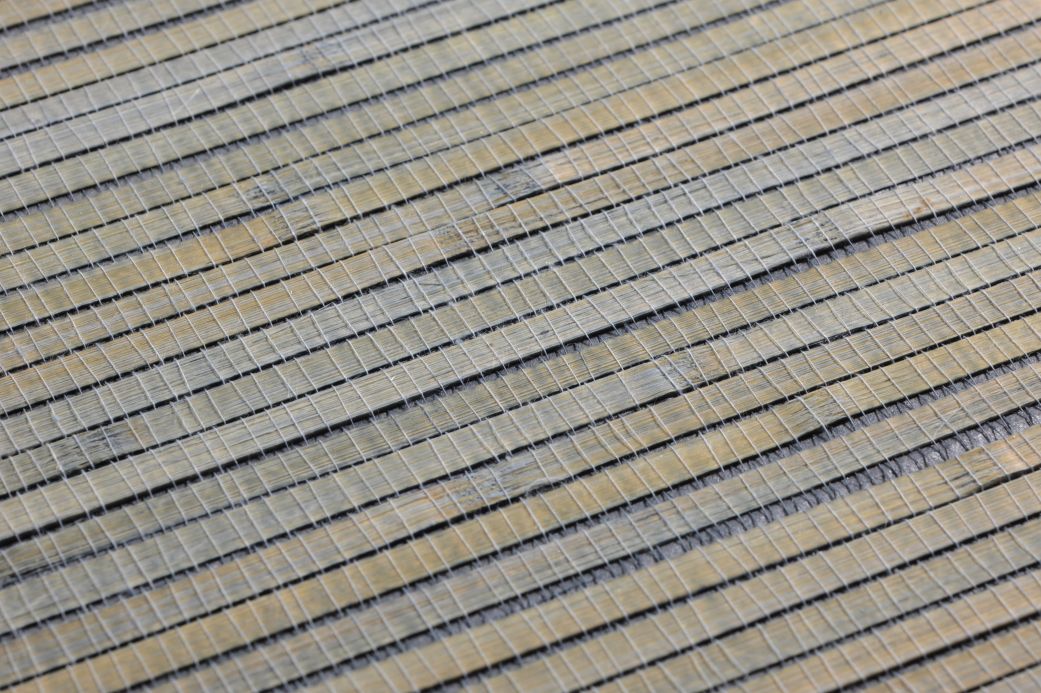 Natur Tapeten Tapete Bamboo on Roll 03 Grünbeige Detailansicht