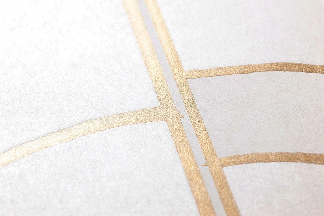Geometric Wallpaper Wallpaper Arches cream shimmer Detail View