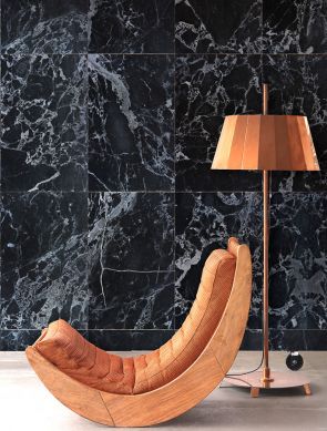 Wallpaper Marble 05 anthracite Room View