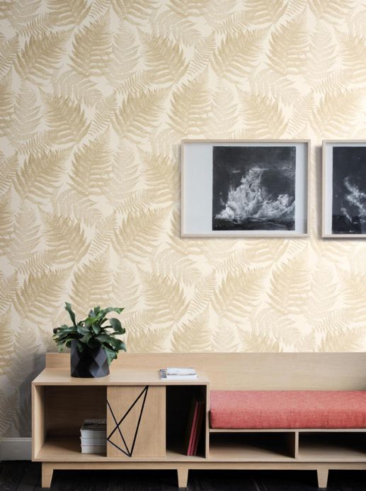 Botanical Wallpaper Wallpaper Franka beige Room View