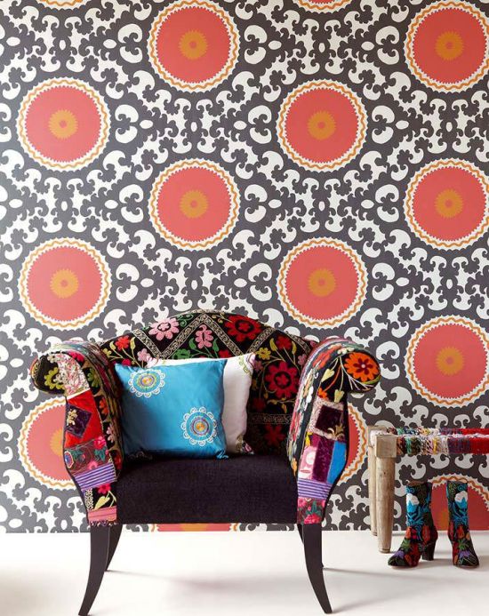 Archiv Wallpaper Aton red Room View