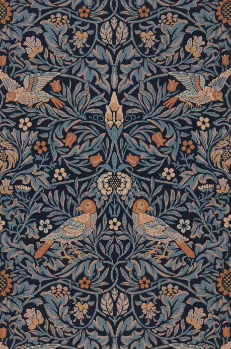 William Morris Wallpaper Wallpaper Morris Birds grey blue Roll Width