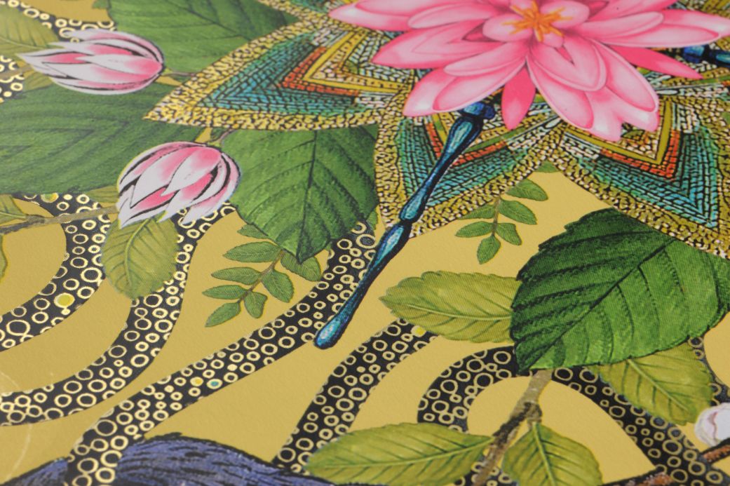 Bird Wallpaper Wallpaper Evolutia light yellow Detail View