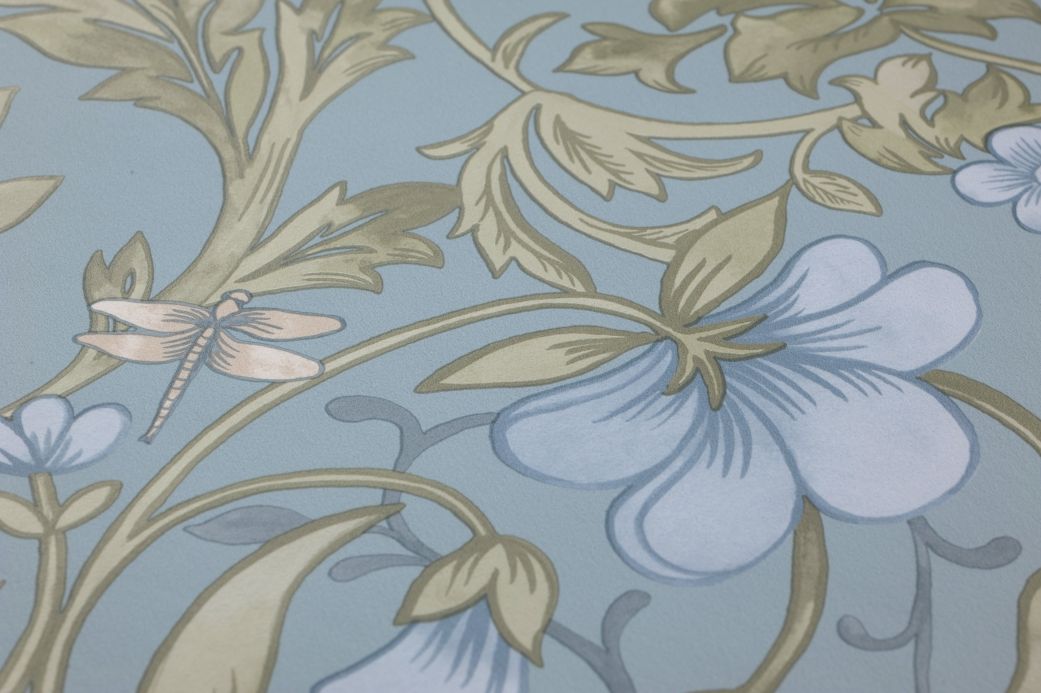 All Wallpaper Andana turquoise grey Detail View