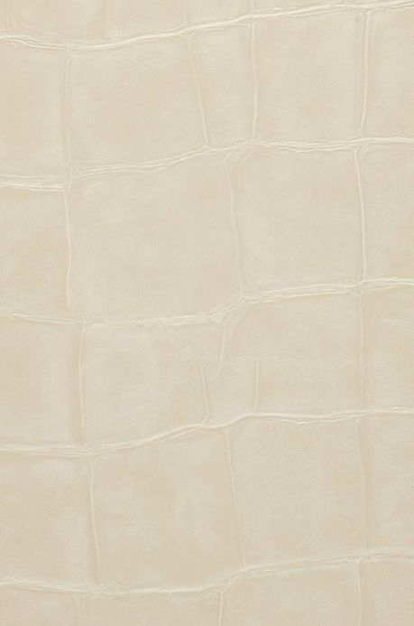 Faux Leather Wallpaper Wallpaper Croco 11 light ivory A4 Detail