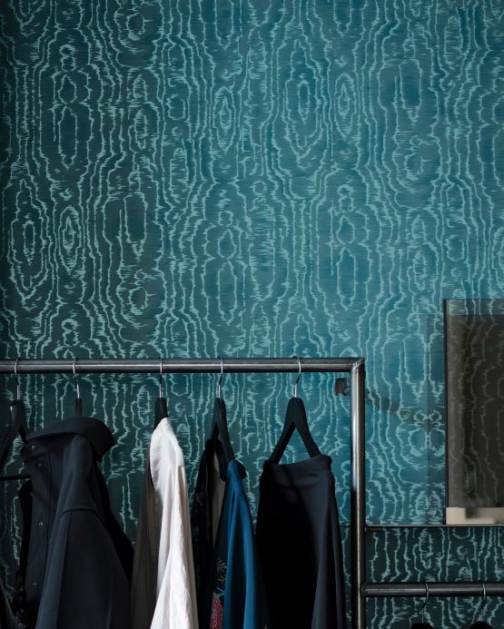 Modern Wallpaper Wallpaper Adomako ocean blue Room View