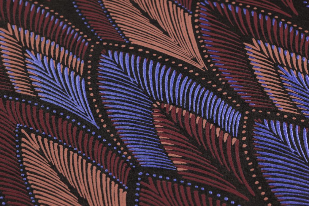 Botanische Tapeten Tapete Maris Blauviolett Detailansicht