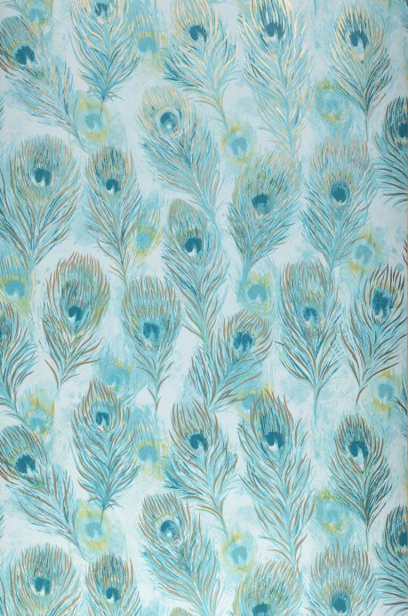 Wallpaper Wallpaper Noelia mint turquoise Roll Width
