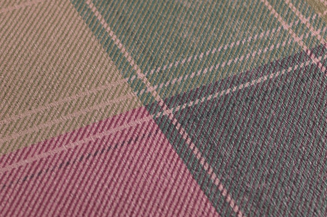 Geometrische Tapeten Tapete Narses Bordeauxviolett Detailansicht