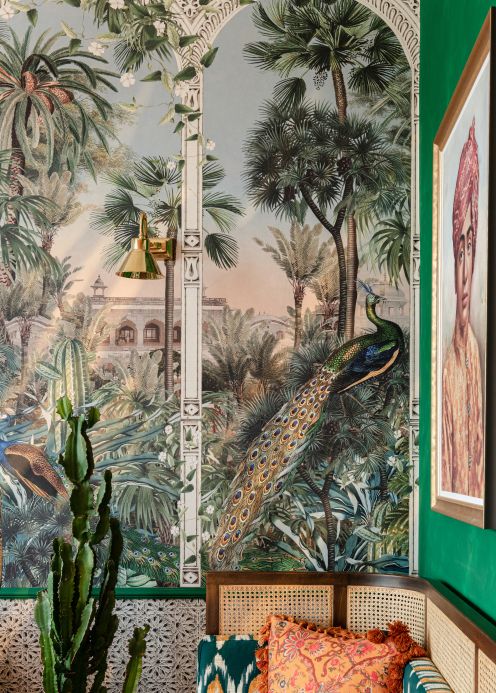 New arrivals! Wall mural Erfoud shades of green Room View