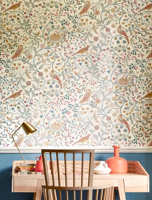 William Morris Wallpaper Wallpaper Jorinde cream white Room View