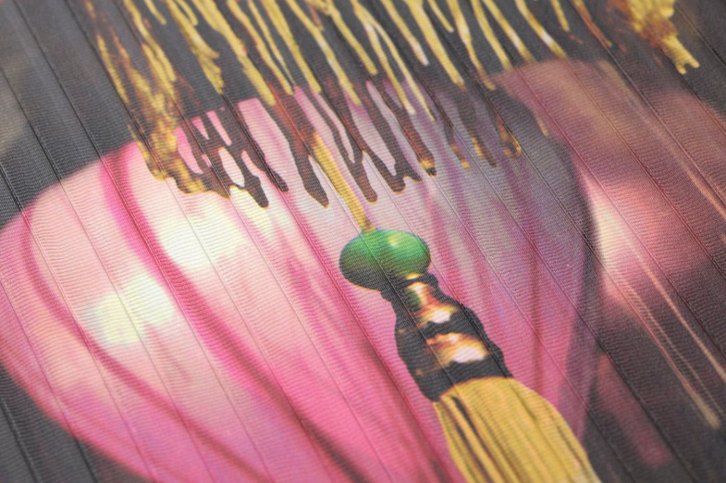 Orientalische Tapeten Tapete Mulan Erikaviolett Detailansicht