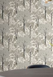 Wallpaper Mirabelle grey tones