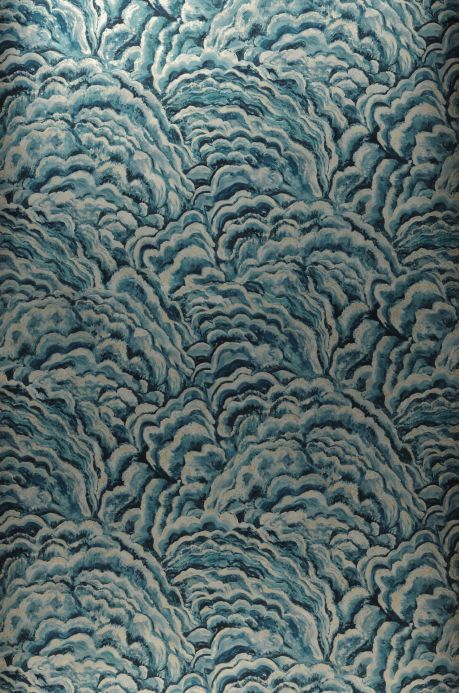 Funky Wallpaper Wallpaper Breakers shades of blue Roll Width