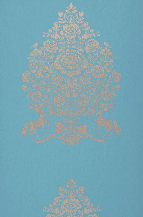 Archiv Papier peint Sisan bleu clair Largeur de lé