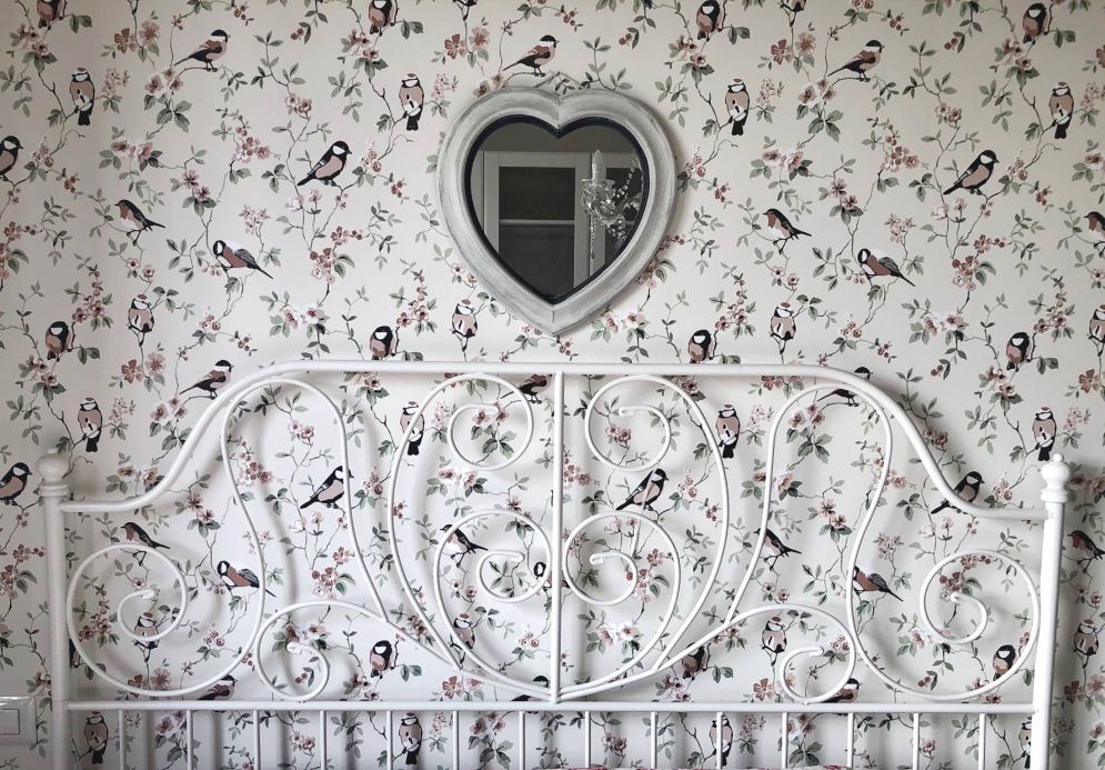 Animal Wallpaper Wallpaper Loredana beige red Room View