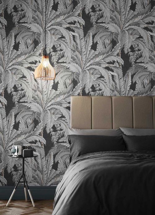 Bedroom Wallpaper Wallpaper Eden grey tones Room View