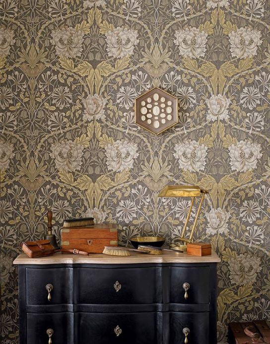William Morris Wallpaper Wallpaper Penelope pearl gold Room View