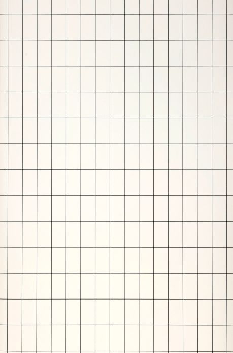 Wallpaper Wallpaper Grid white Roll Width