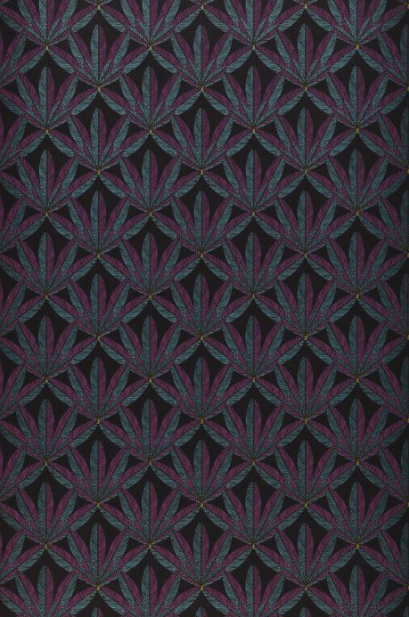 Purple Wallpaper Wallpaper Zardozi violet Roll Width